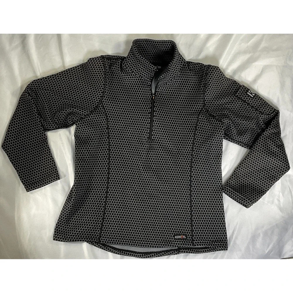 Kerrits Muzzle Nuzzle Half Zip Fleece Lined Riding Top Women's M Equestrian 291 - Picture 1 of 9